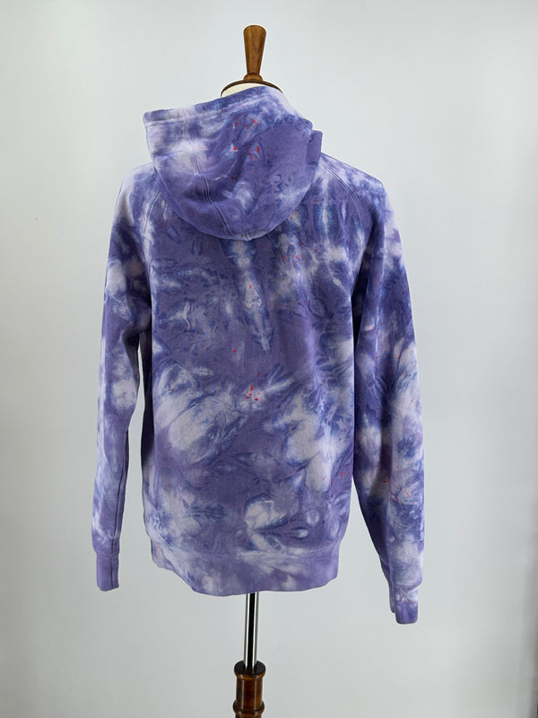 Hooded Sweatshirt in Small - Purple Splatter colorway