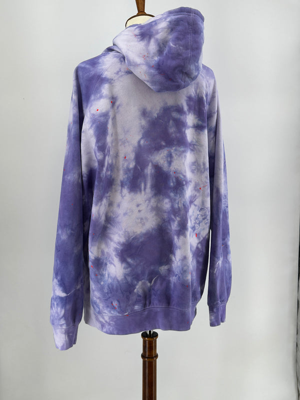 Hooded Sweatshirt in XL - Purple Splatter colorway