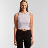 Cropped Ribbed Organic Cotton Tank - Medium